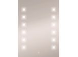 LED-Lichtspiegel JOKEY "Capella I", silber (silberfarben), B:50cm H:70cm T:5,5cm, Spiegel, LED-Lichtspiegel, 50 x 70 cm