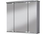 Spiegelschrank JOKEY "Doro LED", silber (silberfarben), B:67,4cm H:60cm T:22cm, MDF, Schränke, Spiegelschrank, 67,4 x 60 x 22 cm