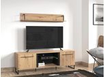 TV-Board HOME AFFAIRE "Sardinia", braun (artisan eiche), B:170cm H:54cm T:42cm, Holzwerkstoff, Sideboards, TV-Board, Breite ca. 170 cm