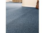 Teppichboden ANDIAMO "Luton, Feinschlinge, Gesamthöhe 6 mm, Luxusklasse LC1", blau, B:400cm L:200cm, Kunstfaser, Teppiche, Teppichboden, meliert, Breite 400 cm oder 500 cm, strapazierfähig & pflegeleicht