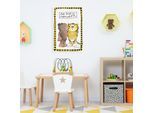 Leinwandbild LUCKYLINDE "Der kleine Bär und der kleine Tiger - Du bist so schön", bunt (farbe bild(er): bunt), B:40cm H:60cm T:2cm, Canvas, Holzrahmen, Bilder, Leinwandbild, Exklusive JANOSCH Kindermotive