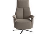 TV-Sessel SIT & MORE "TV Lazy", beige (taupe), B:75cm H:113cm T:85cm, 98% Polyester 2% Polyamid, Sessel, TV-Sessel, zur Auswahl mit Herz-Waage-Position