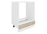 Herdumbauschrank VCM "Ofenschrank Breite 60 cm Herdschrank Küche Esilo", braun (weiß, sonoma, eiche), B:60cm H:82cm T:46cm, Schränke, Herdumbauschrank