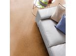 Teppichboden ANDIAMO "Kira, Velours, Gesamthöhe 8 mm, Luxusklasse LC1", braun, B:400cm L:450cm, Kunstfaser, Teppiche, Teppichboden, Uni Farben, Breite 400 cm, strapazierfähig, pflegeleicht, Wohnzimmer