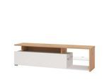 Lowboard HOME AFFAIRE "Arctic TV-Board", weiß (artisan eiche, weiß hochglanz), B:170cm H:46,5cm T:41,5cm, Sideboards, Lowboard, TV-Kommode,Br. 170 cm, mit und ohne LED-Beleuchtung,Front mit Fräsung