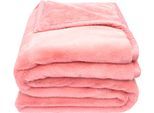 Wohndecke ZOEPPRITZ1828 "The Blanket", rosa (coral), B:150cm L:200cm, Polyester, Wohndecken, Wohndecke, Extra weiche Decke aus recyceltem Polyester