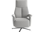 TV-Sessel SIT & MORE "TV Lazy", grau (silber), B:75cm H:110cm T:85cm, 98% Polyester 2% Polyamid, Sessel, TV-Sessel, mit Herz-Waage-Positon und 3 Motoren