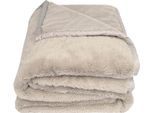 Wohndecke ZOEPPRITZ1828 "The Blanket", beige (clay), B:180cm L:220cm, Polyester, Wohndecken, Wohndecke, Extra weiche Decke aus recyceltem Polyester