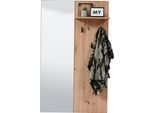 Garderobenpaneel HOME AFFAIRE "Sardinia", braun (artisan eiche), B:79cm H:132cm T:19,5cm, Holzwerkstoff, Garderobenpaneele, Garderobenpaneel