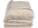 Wohndecke ZOEPPRITZ1828 "The Blanket", beige (clay), B:150cm L:200cm, Polyester, Wohndecken, Wohndecke, Extra weiche Decke aus recyceltem Polyester