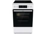 GORENJE Elektro-Standherd "GECS5C", Energieeffizienz: A, schwarz-weiß (weiß), Herdsets, ExtraSteam. Perfekte Backergebnisse auf Knopfdruck, Elektro-Standherd