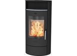 Kaminofen FIREPLACE "»Piacenza Stahl«, Exklusiv, Lieferung bis ins Wohnzimmer", schwarz, Kaminöfen, Kaminofen, mit verriegelbarer Holzlagerfachtür