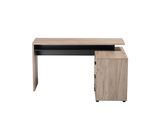 Schreibtisch HOME AFFAIRE "Arhimed", grau (grau eiche), B:137,5cm H:75cm T:101,5cm, Tische, Schreibtisch, zeitlos und praktisch, Home Office geeignet