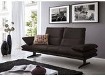 2-Sitzer W.SCHILLIG "broadway, Designsofa mit tollem Sitzkomfort, Breite 216cm", braun (braun z59), B:216cm H:94cm T:96cm, Longlife Xtra-Leder Z59: Glattleder mit modischer Prägung. Hautstärke 0, 9 - 1, 1 mm, Sofas, 2-Sitzer, Sitztiefenverstellung, Kopfteil- & Seitenteilverstellung, Breite 216cm