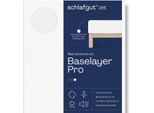 Matratzenauflage SCHLAFGUT "Baselayer Matratzenschutz Pro", weiß, B:140cm H:30cm L:200cm, Bezug: 100% Baumwolle, Matratzenzubehör, wasserundurchlässig