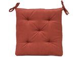 Sitzauflage GÖZZE "Capri", rot (zimt), B:40cm H:4cm, Polyester, Polsterauflagen, Sitzauflage