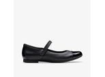 Scala Gem Jongens Zwarte Leren Schoenen