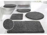 Badematte OTTO HOME "Sanremo Standard, Badvorleger, Badezimmer Teppich, sehr weich" Gr. 8, grau (anthrazit), H:30mm, Polyester, Badematten, Badematte, Badteppich, unifarben, rechteckig, rund & als 3-tlg. Set erhältlich