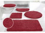 Badematte OTTO HOME "Sanremo Standard, Badvorleger, Badezimmer Teppich, sehr weich" Gr. 8, rot, H:30mm, Polyester, Badematten, Badematte, Badteppich, unifarben, rechteckig, rund & als 3-tlg. Set erhältlich