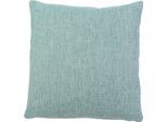 Dekokissen GÖZZE "Dallas", grün (türkis, unifarben), B:40cm L:40cm, Obermaterial: 100% Polyester, Dekokissen_Sitzkissen_Kissenhüllen, Dekokissen, in vielen Farben
