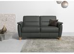 2,5-Sitzer HOME AFFAIRE "Palmera, B: 179 cm", grau (anthrazit), B:179cm H:89cm T:89cm, Luxus-Microfaser (100% Polyester);Struktur (100% Polyester);Luxus-Microfaser in Lederoptik (100% Polyester), Sofas, 2 5-Sitzer, mit Federkern
