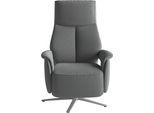 TV-Sessel SIT & MORE "TV Lazy", grau, B:75cm H:113cm T:85cm, 98% Polyester 2% Polyamid, Sessel, TV-Sessel, mit Herz-Waage-Positon und 3 Motoren
