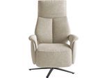 TV-Sessel SIT & MORE "TV Lazy", beige (silber), B:75cm H:110cm T:85cm, 100% Polyester, Sessel, TV-Sessel, mit Herz-Waage-Positon und 3 Motoren