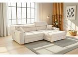 Ecksofa JOCKENHÖFER GRUPPE "Slider L-Form, B: 277 cm Couch, 60cm elektrische Sitztiefenverstellung", beige (beige 417, 07), B:279cm T:126cm, Korpus: 100% Polyester;Kissen: 100% Polyester, Sofas, Ecksofa, 140kg Belastbarkeit, USB-Anschluss, Kopfteilverstellung & Zierkissen