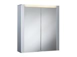 Spiegelschrank JOKEY "Tromsö", weiß (weiß, alufarben), B:63cm H:68,5cm T:17cm, MDF, Schränke, Spiegelschrank, 63 x 68,5 x 17 cm