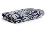 Duschtuch MÖVE, blau (nature deep sea), B:80cm L:150cm, Walkfrottier, Obermaterial: 85% Baumwolle, 10% Viskose, 5% Leinen, Handtücher