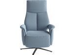 TV-Sessel SIT & MORE "TV Lazy", hellblau, B:75cm H:113cm T:85cm, 98% Polyester 2% Polyamid, Sessel, mit Herz-Waage-Positon und 3 Motoren