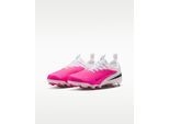 Fußballschuh NIKE "JR PHANTOM 6 LOW ACAD FG/MG T", Mädchen, Gr. 36,5, pink (multi, color, schwarz), Synthetik, Textil, Schuhe Fußballschuh, Außensohle für Rasenplätze, für Kinder & Jugendliche