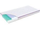 Babymatratze PAIDI "LITTLE NIGHT in 70x140 cm, ergonomisch & atmungsaktiv", Baby, Gr. ( - ), 10cm, PREMIUM, Material oben: 33% Viskose, 67% Polyester, B/L: 70cm x 140cm, 1 Stk., weiß, Bezug: 67% Polyester, 33% Viskose, Matratzen, Bezug bei 60C waschbar, allergikergeeignet, Sicherheitstrittkanten