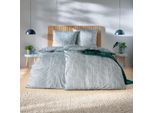 Bettwäsche ESTELLA "Leon", graphit, B/L: 135cm x 200cm, 1 Stk., 1 Stk., Mako-Interlock-Jersey, B/L: 80cm x 80cm, Mako-Interlock-Jersey, Obermaterial: 100% Baumwolle, Bettwäsche, Bettwäsche