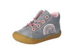 Lauflernschuh PEPINO BY RICOSTA "Kally", Baby, Gr. 26, grau, Leder, Schuhe Lauflernschuh, Babyschuh, Pre Walker mit Stickerei, Größenschablone zum Download