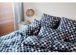 Bettwäsche ELEGANTE "Scrabble", nachtblau, B/L: 135cm x 200cm, 1 Stk., 1 Stk., Mako-Satin, B/L: 80cm x 80cm, 2, Mako-Satin, Obermaterial: 100% Baumwolle, Bettwäsche, Bettwäsche, angenehmes Hautgefühl