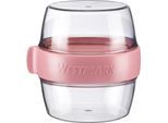 Lunchbox WESTMARK "Pocketbox »Maxi«, 700 ml", rosa, B:12,38cm H:11,34cm L:11,7cm, Kunststoff, Lebensmittelaufbewahrungsbehälter, Lunchbox, Meal-Prep Dose to go, 2 x 350 ml, für Joghurt, Obst, Gemüse