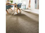 Teppichboden ANDIAMO "Verona, Velours, Gesamthöhe 6 mm, Luxusklasse LC2", braun, B:400cm L:600cm, Kunstfaser, Teppiche, Uni Farben, Breite 400 cm oder 500 cm, strapazierfähig, pflegeleicht