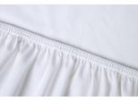 Spannbettlaken KAYORI "Shizu", weiß, B:200cm L:220cm, Jersey-Elasthan, Obermaterial: 97% Baumwolle, 3% Elasthan (LYCRA), Bettlaken, Bettlaken Spannbettlaken, Bio-Baumwolle