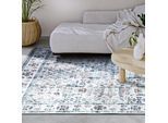 Teppich ELLE DECORATION "Saveh", beige (creme), B:80cm H:5mm L:150cm, Polyester, Teppiche, Teppich, Kurzflor, Anti Rutsch, Vintage, Klassisch, Wohnzimmer, Flur