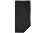 Handtuch WÄSCHEPUR Gr. 1, schwarz, B:50cm L:100cm, 100% Baumwolle, Handtücher
