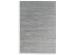 Teppich "Pure 190" Gr. 3, silber (silberfarben), B:133cm H:21mm L:190cm, Kunstfaser, SCHÖNER WOHNEN-KOLLEKTION, Teppiche, Teppich, Wohnzimmer, Schlafzimmer, uni, leichter Glanz, robuster Kurzflor