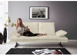 2-Sitzer W.SCHILLIG "broadway, Designsofa mit tollem Sitzkomfort, Breite 216cm", beige (sahara s37), B:216cm H:94cm T:96cm, Stoff S37 (100% Polyester): Luxus-Microfaser in Lederoptik, Sofas, 2-Sitzer, Sitztiefenverstellung, Kopfteil- & Seitenteilverstellung, Breite 216cm
