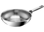 Wok TEFAL "Emotion+", edelstahl, B:29,6cm H:12,5cm L:48,5cm Ø:28cm, Pfannen, Wok, Premium Edelstahl, Induktion, spülmaschinenfest, hochglanzpoliert
