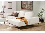 Ecksofa W.SCHILLIG "run, Designsofa mit tollem Sitzkomfort, bequem, L-Form", weiß (weiß z73), B:279cm H:88cm T:178cm, Longlife Xtra-Leder Z73: Naturwalkleder der Luxusklasse aus den erlesensten Rohhäuten. Hautstärke 1, 1 – 1, 3 mm;ROHLEDER Jacquard-Flachgewebe Q2 W60 (63% Polyester, 37% Polyacryl);ROHLEDER Chenille-Flachgewebe Q2 W77 (68% Polyacryl, 32% Polyester);Stoff S37 (100% Polyester), Sofas