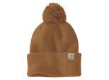 Baskenmütze CARHARTT "Knit Pom", Damen, braun, Obermaterial: 100% Polyacryl PAN., Mützen Baskenmütze