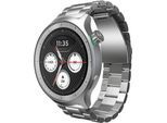MOTOROLA Smartwatch "moto watch", silber (silber, matte silber), 3,6 ″, wechselbar, Smartwatches, Smartwatch