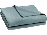 Wohndecke ZOEPPRITZ1828 "Soft-Fleece", denim, B:110cm L:160cm, Polyester, Viskose, Wohndecken, Wohndecke, Fleecedecke mit unverwechselbarem Cashmere Handfeel