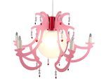 NIERMANN Hängeleuchte "Lüster Rosata", rosa, 1, H: 35cm, 1 Stk., Leuchten, Kinderzimmer, Kinderlampe, Kinderlampe