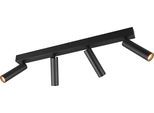 TRIO LEUCHTEN LED Deckenstrahler "AMBALA, LED Spot, 500 Lumen CCT 2300/3000/4000K", schwarz (schwarz matt), 4, H: 17,5cm, 1 Stk., Leuchten, in 3 Stufen dimmbar per Wandschalter, drehbar schwenkbar Spot, LED Deckenstrahler